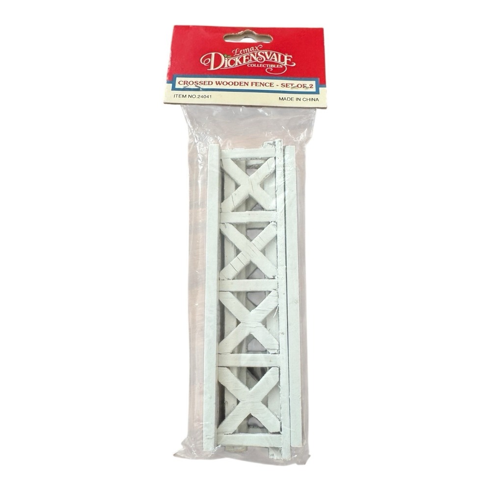 Lemax Christmas‎ Crossed Wooden Fence Set